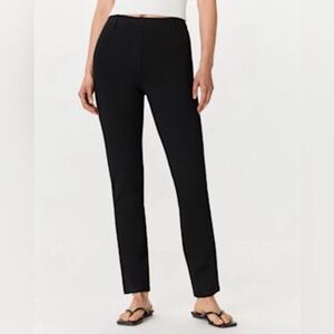 Quince Black Straight-Leg Dress Pants